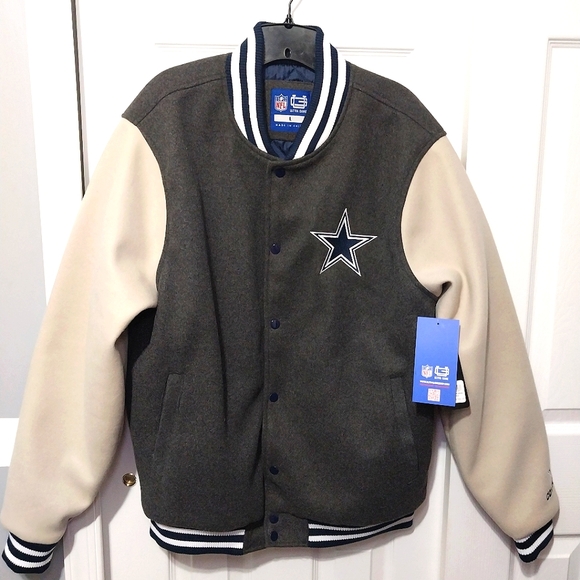 NFL Dallas‎ Cowboys Fleece Lined Jacket, NWT, Size L - Picture 1 of 8